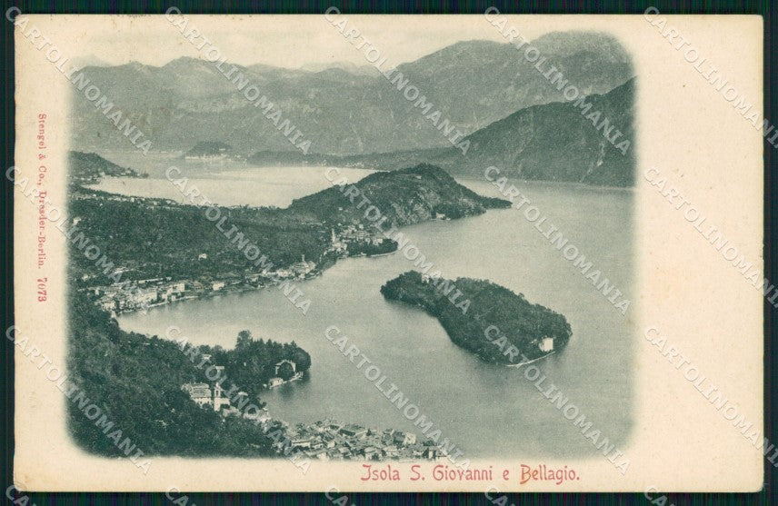 Como Bellagio Isola San Giovanni Lago Stengel 7073 cartolina MX4264 – fronte