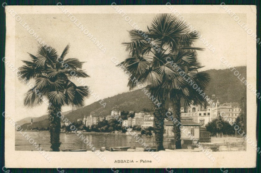 Croatia Croazia Opatija Abbazia Palme cartolina MX4269 – fronte