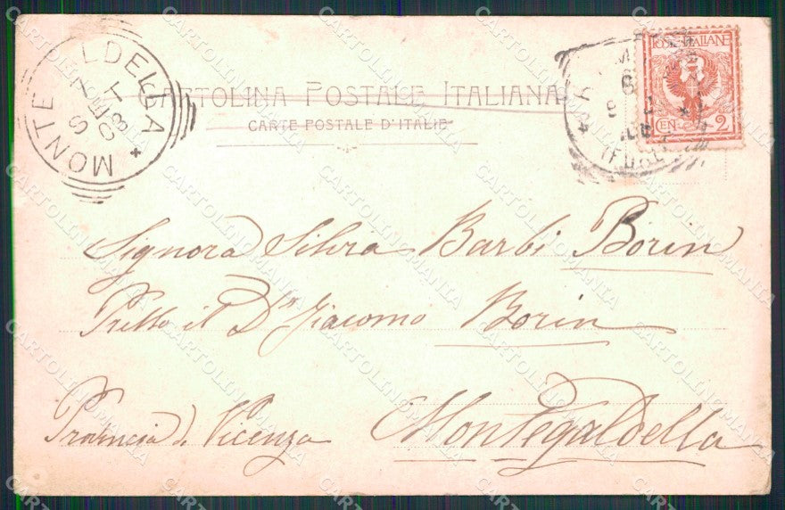 Rimini Città Ponte d'Augusto ABRASA cartolina MX4274 – retro