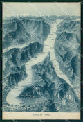 Como Città Lago di Cartina Geografica Brunner 100 96 cartolina MX4278 – fronte