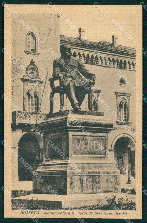 Parma Busseto Monumento Giuseppe Verdi cartolina MX4280 – fronte