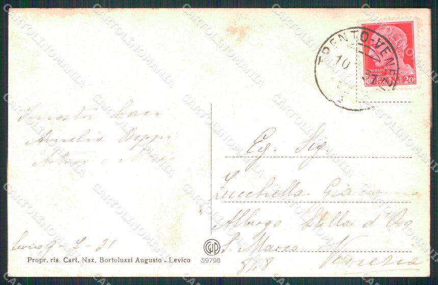 Trento Levico Terme Veduta Generale cartolina MX4282 – retro