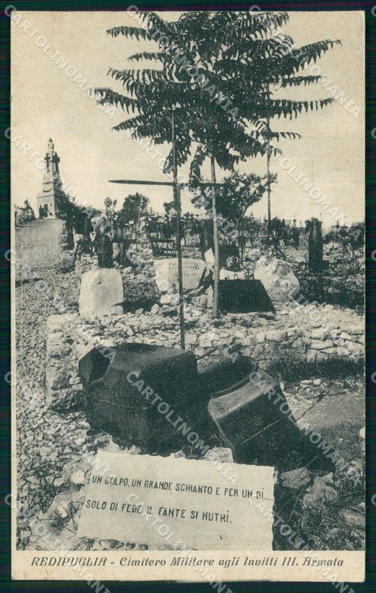 Gorizia Redipuglia Cimitero Militare Invitti III Armata cartolina MX4297 – fronte