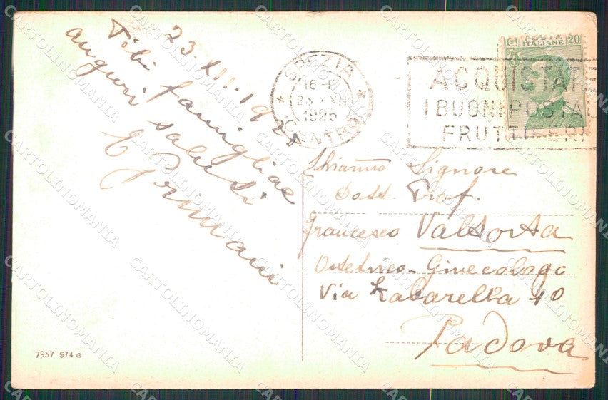 La Spezia Città Veduta Generale cartolina MX4307 – retro