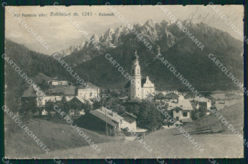 Bolzano Dobbiaco Val Pusteria Alta Dolomiti Franzl 302 79 cartolina MX4320 – fronte