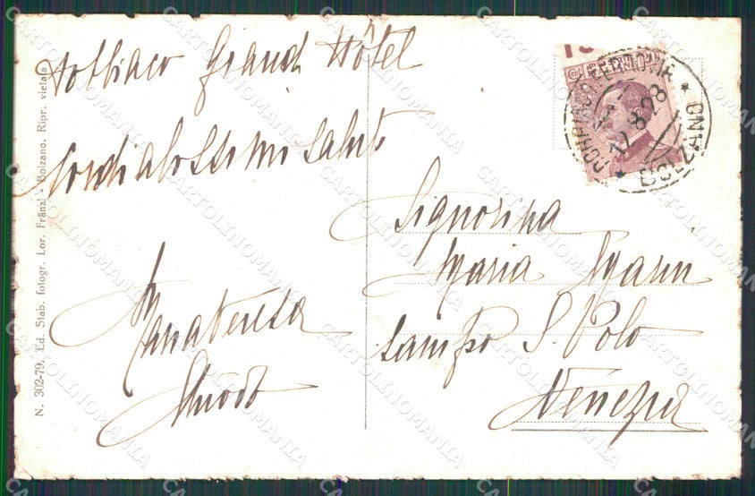 Bolzano Dobbiaco Val Pusteria Alta Dolomiti Franzl 302 79 cartolina MX4320 – retro