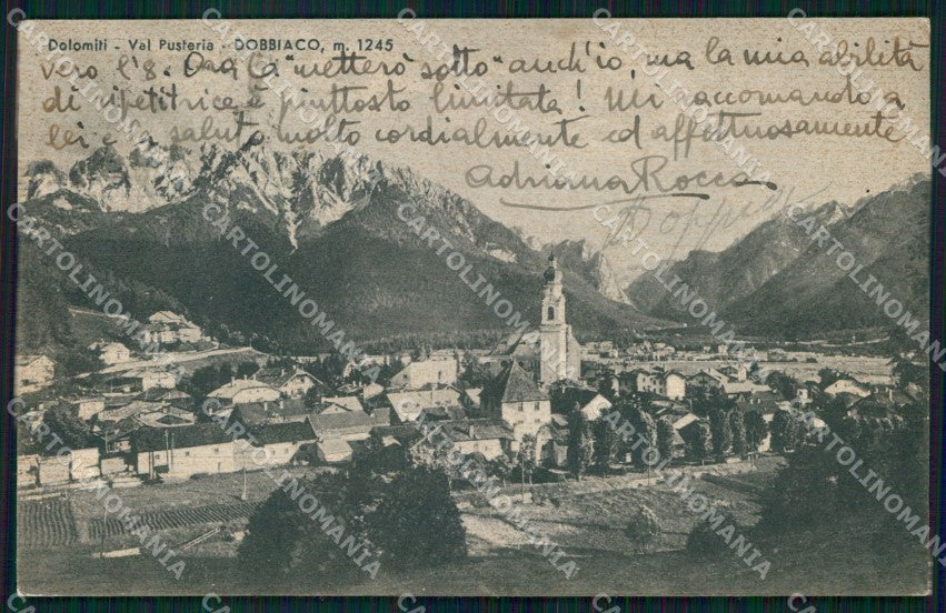 Bolzano Dobbiaco Val Pusteria Dolomiti cartolina MX4328 – fronte