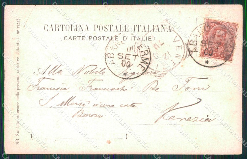 Padova Abano Terme Chiesa Monteortone Interno ABRASA cartolina MX4329 – retro