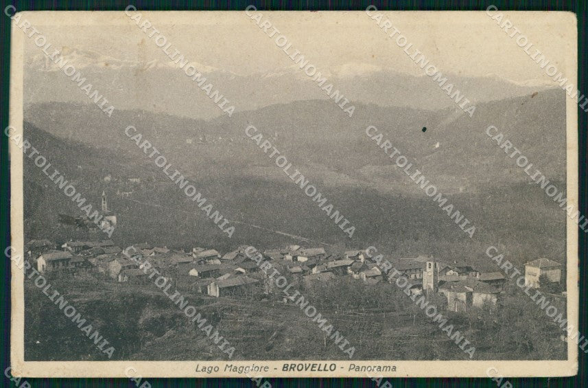 Verbania Brovello Carpugnino Lago Maggiore Panorama ABRASA cartolina MX4351 – fronte