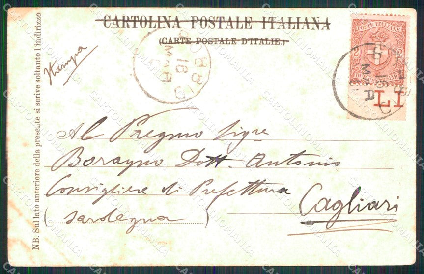Piacenza Bobbio Chiesa Brugnello PIEGHINA ABRASA cartolina MX4357 – retro