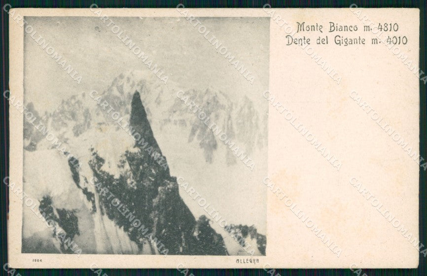 Aosta Città Monte Bianco Dente del Gigante cartolina MX4358 – fronte