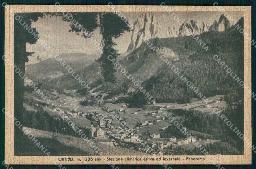 Bolzano Ortisei Stazione Climatica Estiva Invernale cartolina MX4360 – fronte