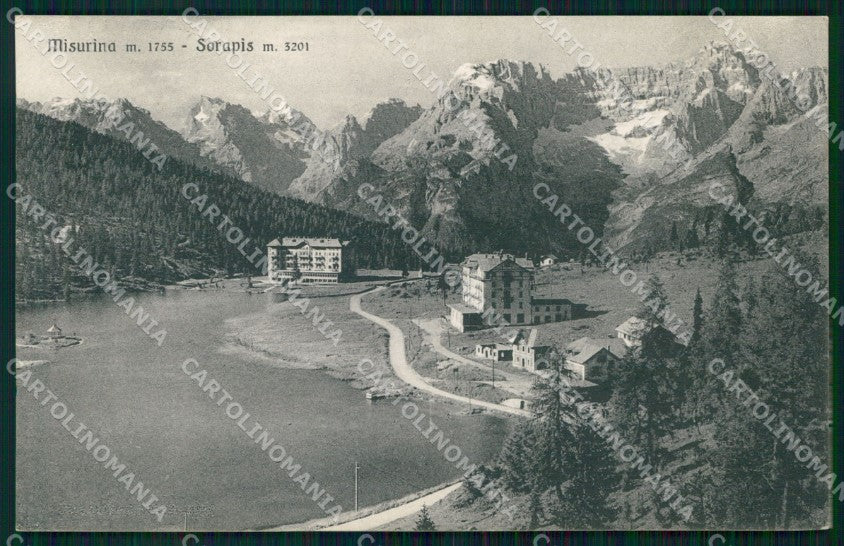 Belluno Auronzo di Cadore Misurina Sorapis Brunner 10 10 cartolina MX4362 – fronte