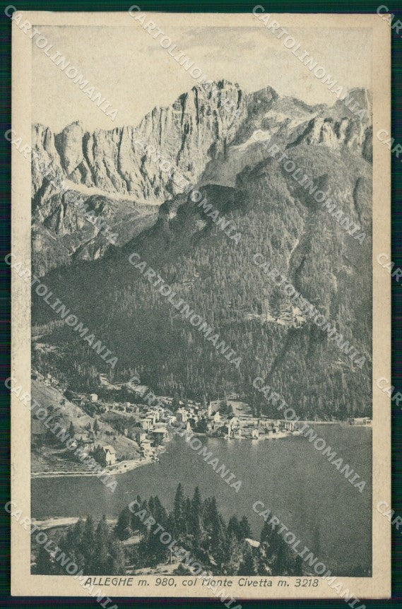 Belluno Alleghe Monte Civetta cartolina MX4363 – fronte