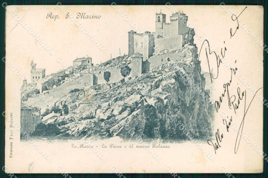 San Marino Città Rocca Pieve Nuovo Palazzo PIEGHINE cartolina MX4365 – fronte