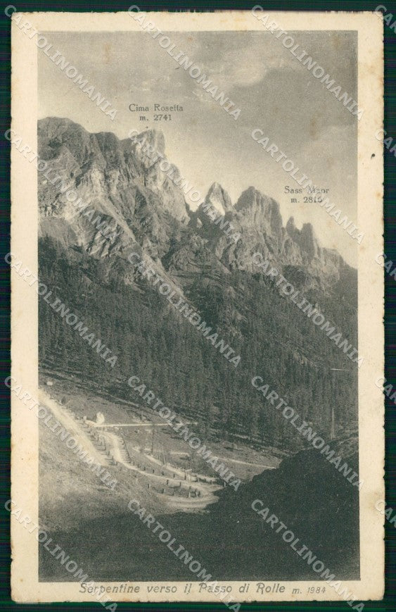 Trento San Martino di Castrozza Passo Rolle Cima Rosetta cartolina MX4374 – fronte