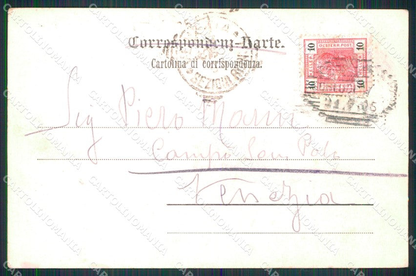 Belluno Cortina d'Ampezzo Monte Cristallo Stengel 2776 cartolina MX4375 – retro
