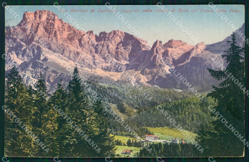 Trento San Martino di Castrozza Cimone della Pala cartolina MX4379 – fronte