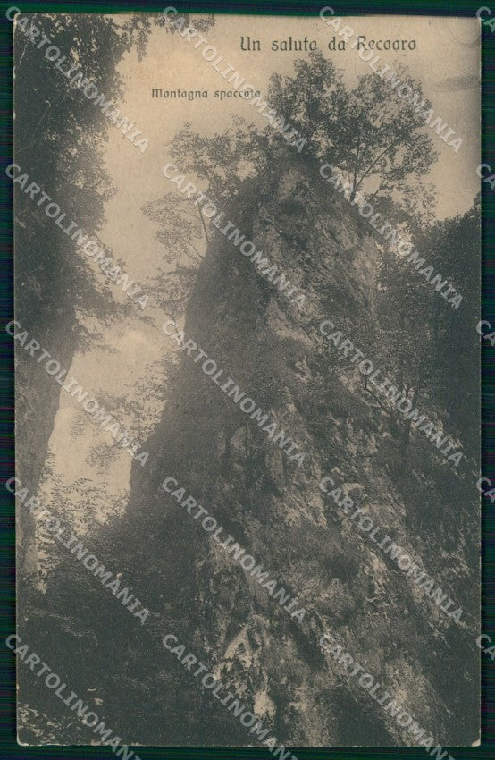 Vicenza Recoaro Terme Saluto da Montagna Spaccata cartolina MX4396 – fronte