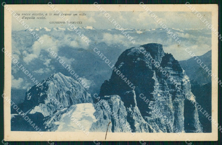 Trento Madonna di Campiglio Crozzon di Brenta Giuseppe Pierucci cartolina MX4421 – fronte