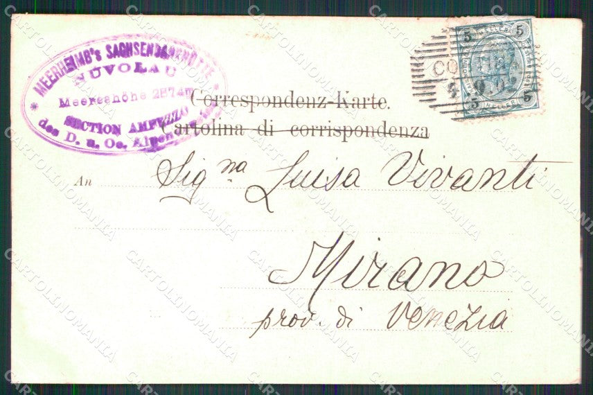 Belluno Cortina d'Ampezzo Monte Nuvolao PIEGHINE MACCHIA cartolina MX4428 – retro