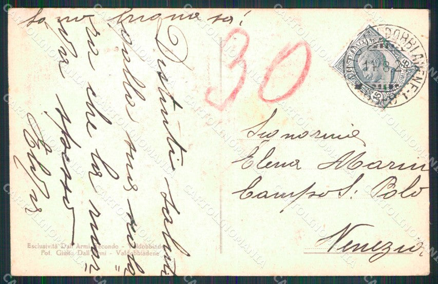 Treviso Valdobbiadene Veduta Generale Monte Grappa cartolina MX4435 – retro