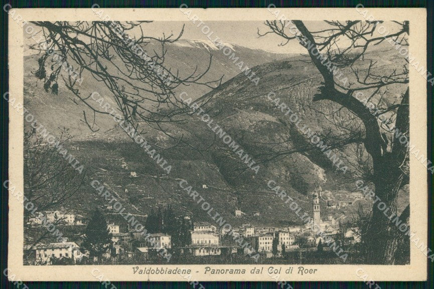 Treviso Valdobbiadene Veduta dal Col di Roer cartolina MX4437 – fronte