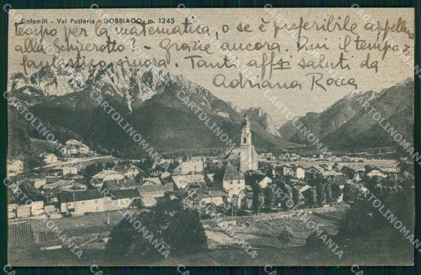 Bolzano Dobbiaco Veduta Generale Val Pusteria cartolina MX4441 – fronte