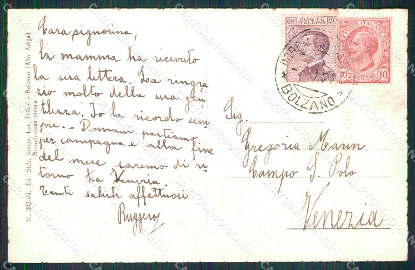 Bolzano Dobbiaco Veduta Generale Val Pusteria Franzl 302 34 cartolina MX4442 – retro
