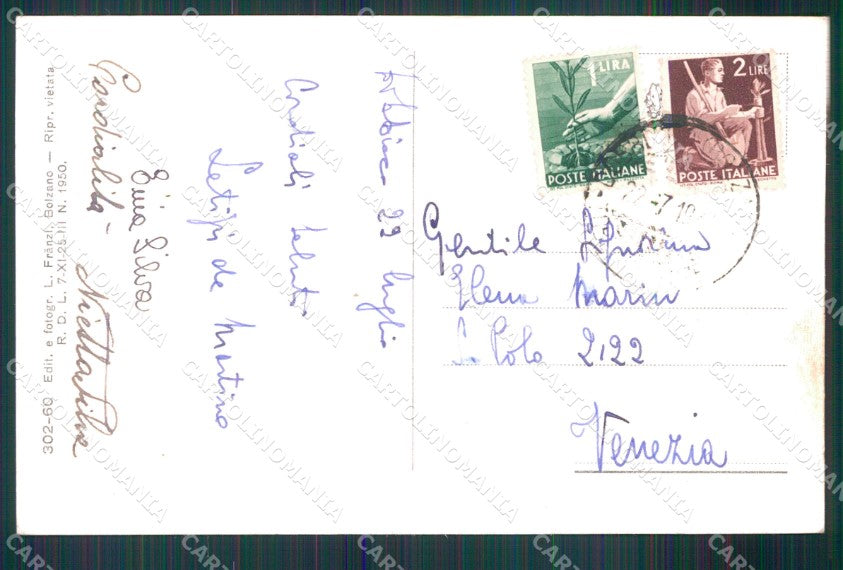 Bolzano Dobbiaco Veduta Generale Val Pusteria Franzl 302 60 cartolina MX4443 – retro