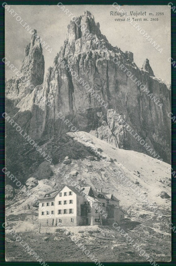 Trento Pozza di Fassa Rifugio Vajolet Brunner 54 4 cartolina MX4449 – fronte