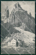 Trento Pozza di Fassa Rifugio Vajolet Brunner 54 4 cartolina MX4449 – fronte