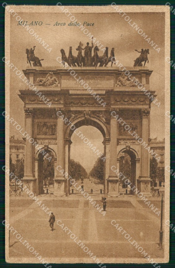 Milano Città Arco della Pace Tram cartolina MX4458 – fronte