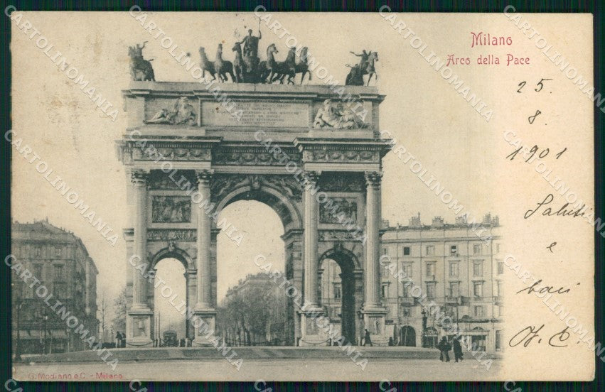 Milano Città Arco della Pace Modiano cartolina MX4459 – fronte