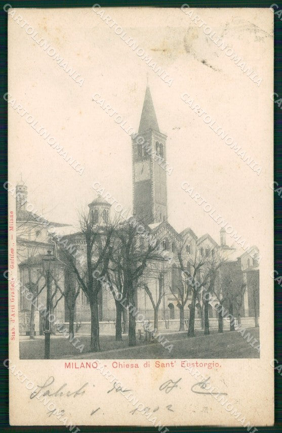 Milano Città Chiesa Sant'Eustorgio cartolina MX4467 – fronte
