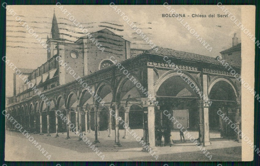 Bologna Città Chiesa dei Servi cartolina MX4477 – fronte