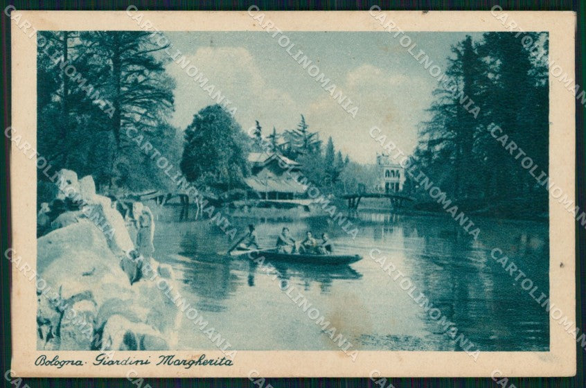 Bologna Città Giardini Margherita Laghetto Barca cartolina MX4481 – fronte