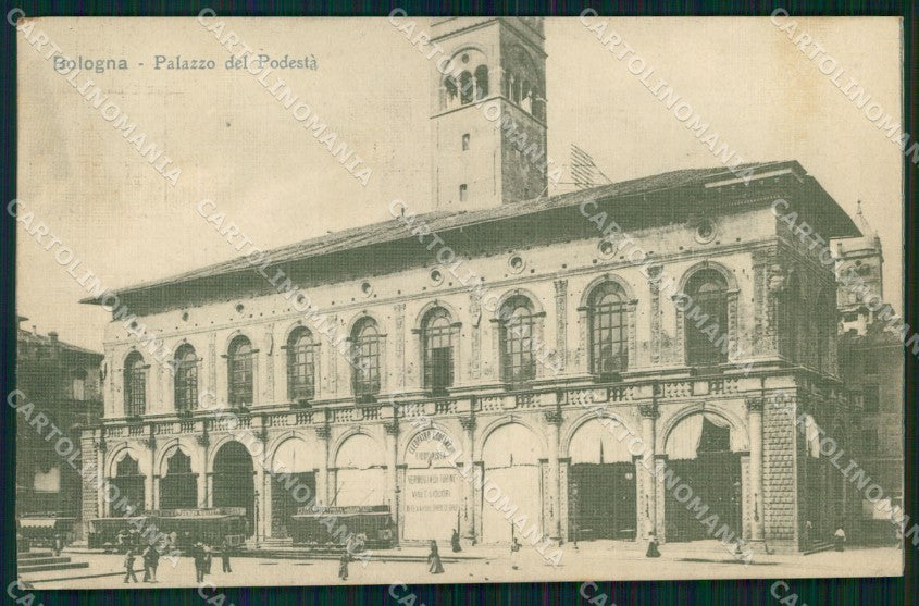 Bologna Città Palazzo del Podestà Tram Schio 11154 cartolina MX4512 – fronte
