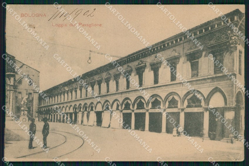 Bologna Città Loggia del Pavaglione cartolina MX4518 – fronte