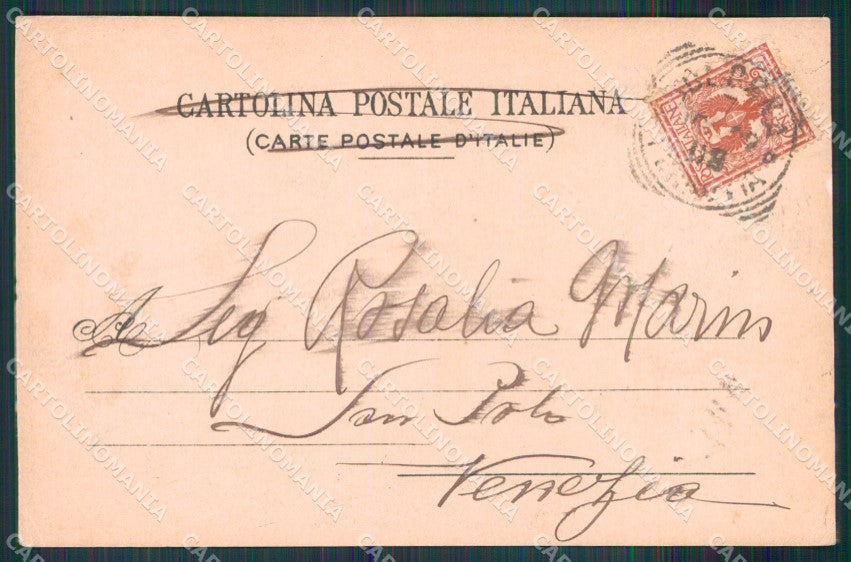 Bologna Città Loggia del Pavaglione cartolina MX4518 – retro