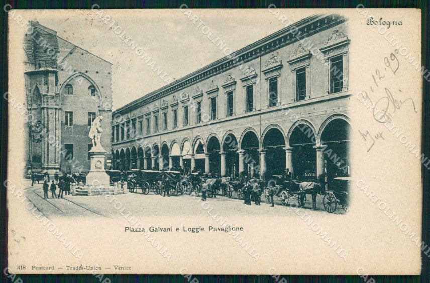Bologna Città Piazza Galvani Loggie Pavaglione cartolina MX4519 – fronte