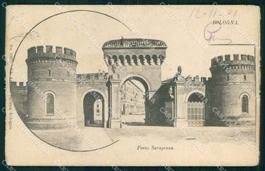 Bologna Città Porta Saragozza ABRASA cartolina MX4528 – fronte