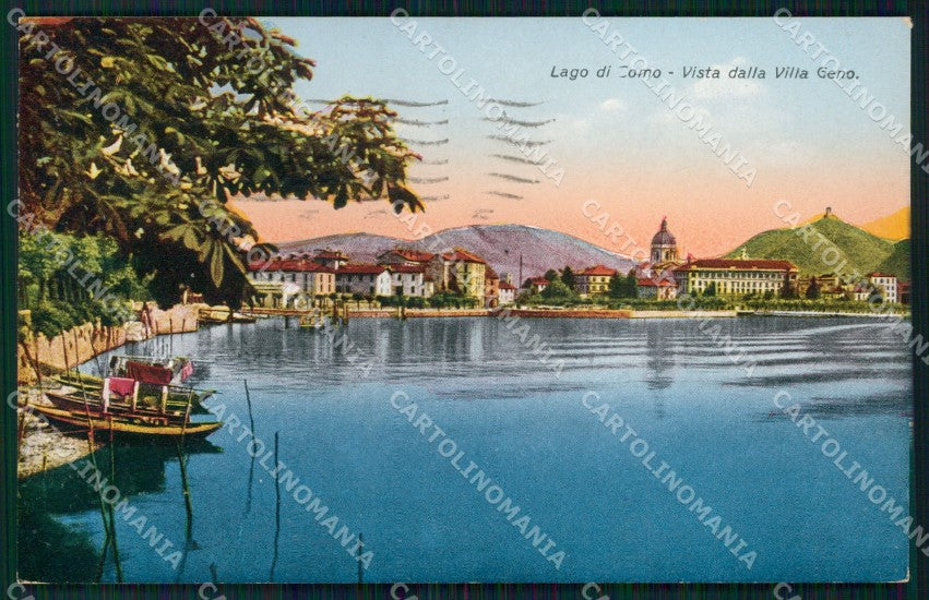 Como Città Lago di Veduta da Villa Geno cartolina MX4550 – fronte