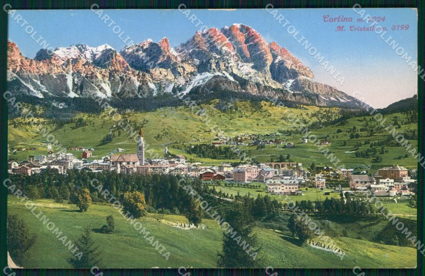 Belluno Cortina d'Ampezzo Monte Cristallo Brunner 1 54 cartolina MX4552 – fronte