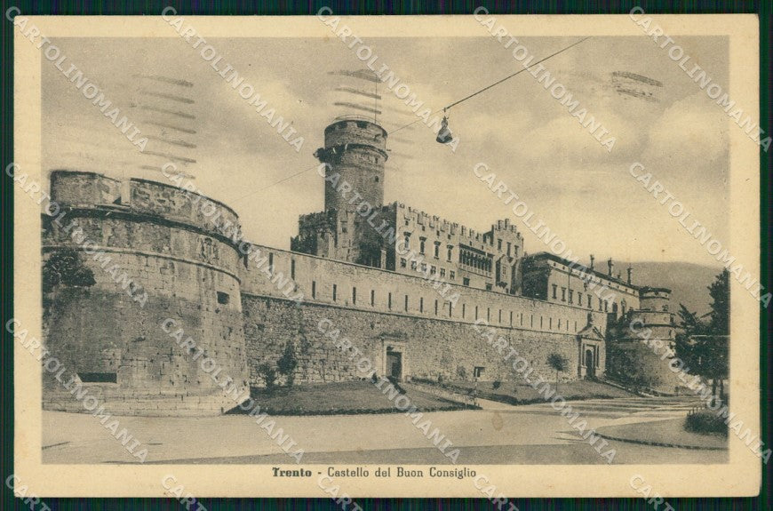 Trento Città Castello Buon Consiglio Alterocca 450 20 cartolina MX4558 – fronte