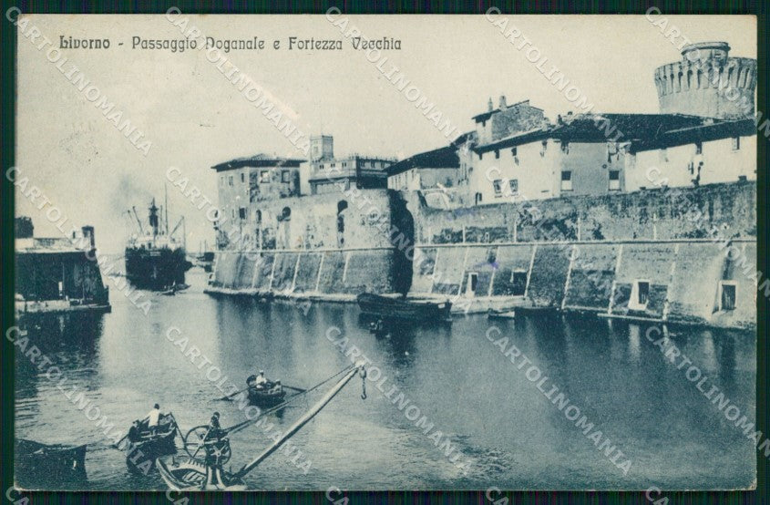 Livorno Città Passaggio Doganale Fortezza Vecchia cartolina MX4569 – fronte