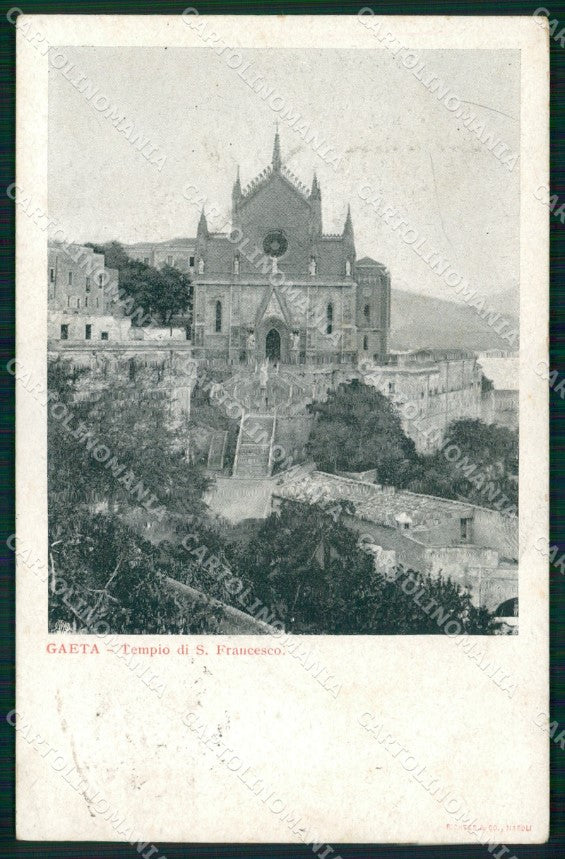 Latina Gaeta Tempio San Francesco cartolina MX4580 – fronte