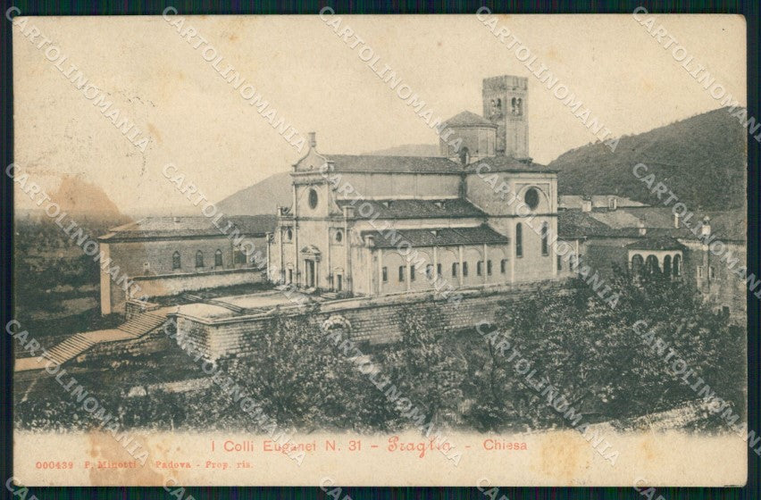 Padova Teolo Chiesa di Praglia MACCHIE cartolina MX4592 – fronte