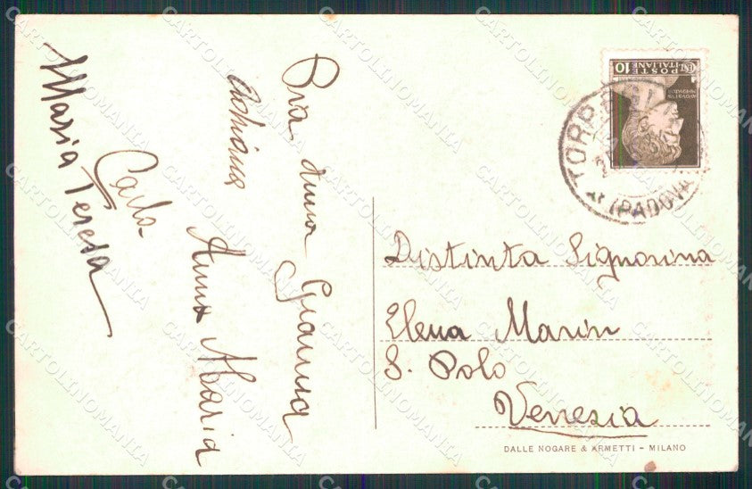 Padova Teolo Badia di Praglia Refettorio Pulpito cartolina MX4593 – retro