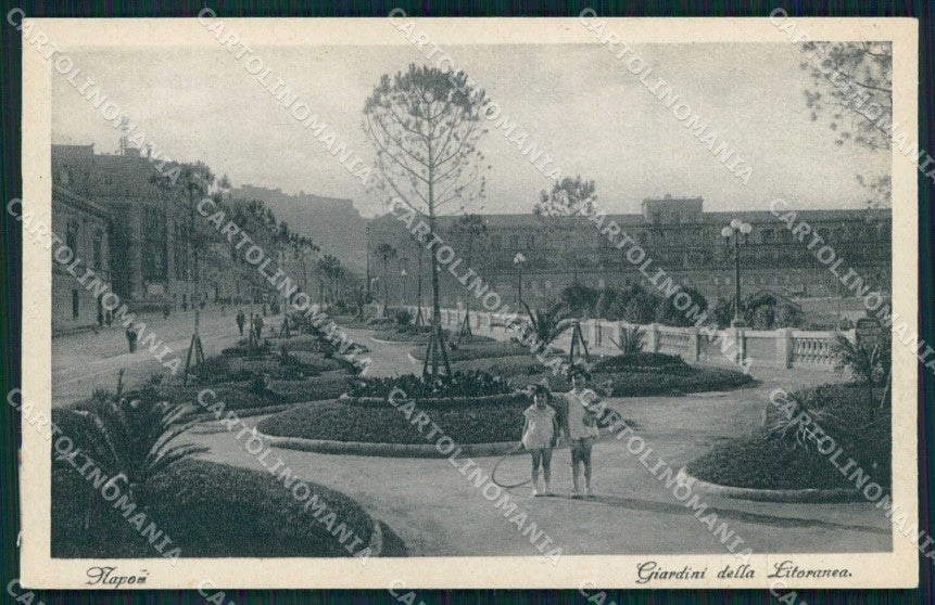 Napoli Città Giardini Litoranea cartolina MX4603 – fronte